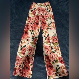 floral strech pant / flare legs
